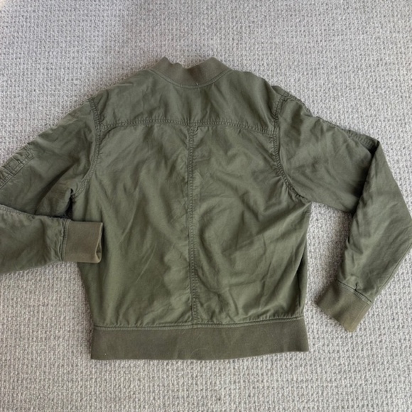 Nordstrom army green bomber jacket - Picture 4 of 5